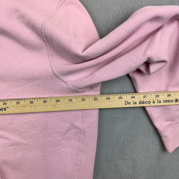 Ralph Lauren Polo Mens Sweater Medium Pink Pullover Hoodie Long Sleeve Fleece - Picture 8 of 11